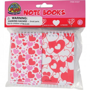 Valentine Notebooks Stationery (Pack of 8)