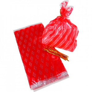 Candy Cane Stripe Cello Bags Party Favor (1 Dozen)