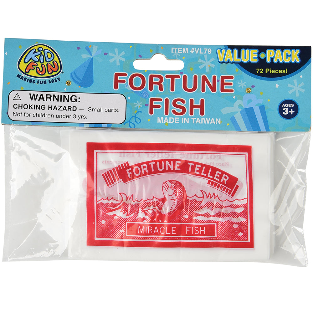 Large Fortune Fish Novelty Toys (72 Per Pack) - Price: $3.92