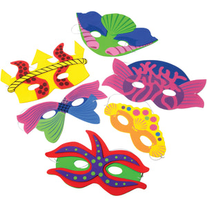 Mermaid Foam Masks Costume Accessory (1 Dozen)