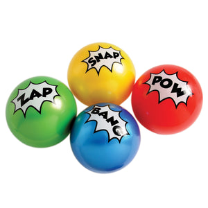 Superhero Pvc Toy Balls 4 In (pack of 12)