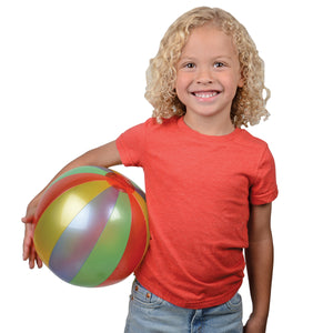 Beach Ball 12 Panel 9 inch Inflated Toy (1 Dozen)