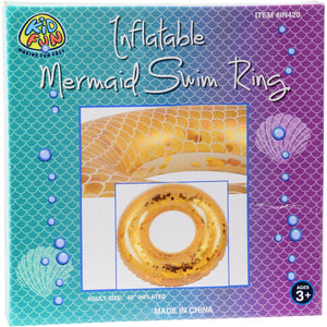 Metallic Mermaid Swim Ring, Adult